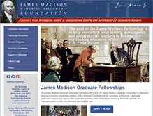 Tablet Screenshot of jamesmadison.gov